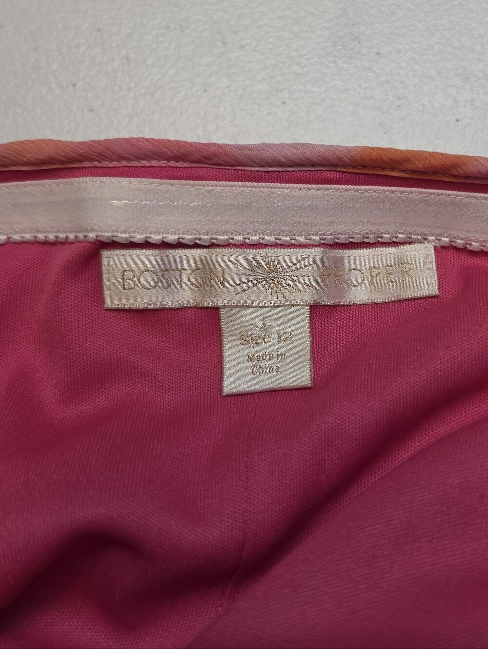 Boston Proper Pink Flowy Ruffle Trim Pleated Halter Top Blouse Fairycore - Picture 5 of 9